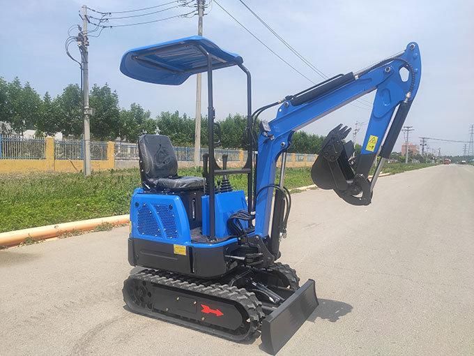 1.0ton Zero Tail Swing Mini Excavator Digging Machine for Sale