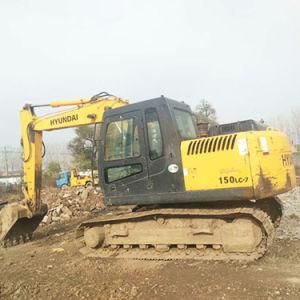 Second Hand Hyundai150-7 Crawler Excavator Hyundai150-7 in Good Condition Good Price