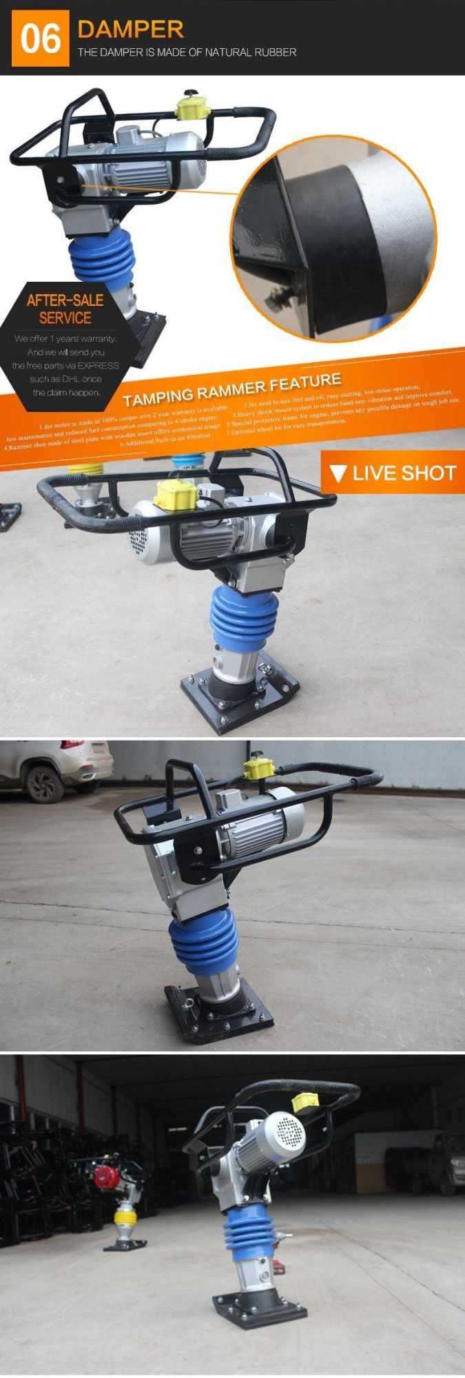 Wholesale Top Quality Electric Tamping Rammer