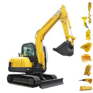 Free Shipping China Wholesale Micro Mini Excavator 6 Ton Prices with EPA/CE/Euro 5