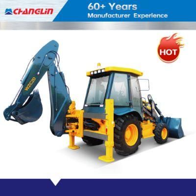 Changlin Official Wzc20 Backhoe Loader Case 580 and Cat 428