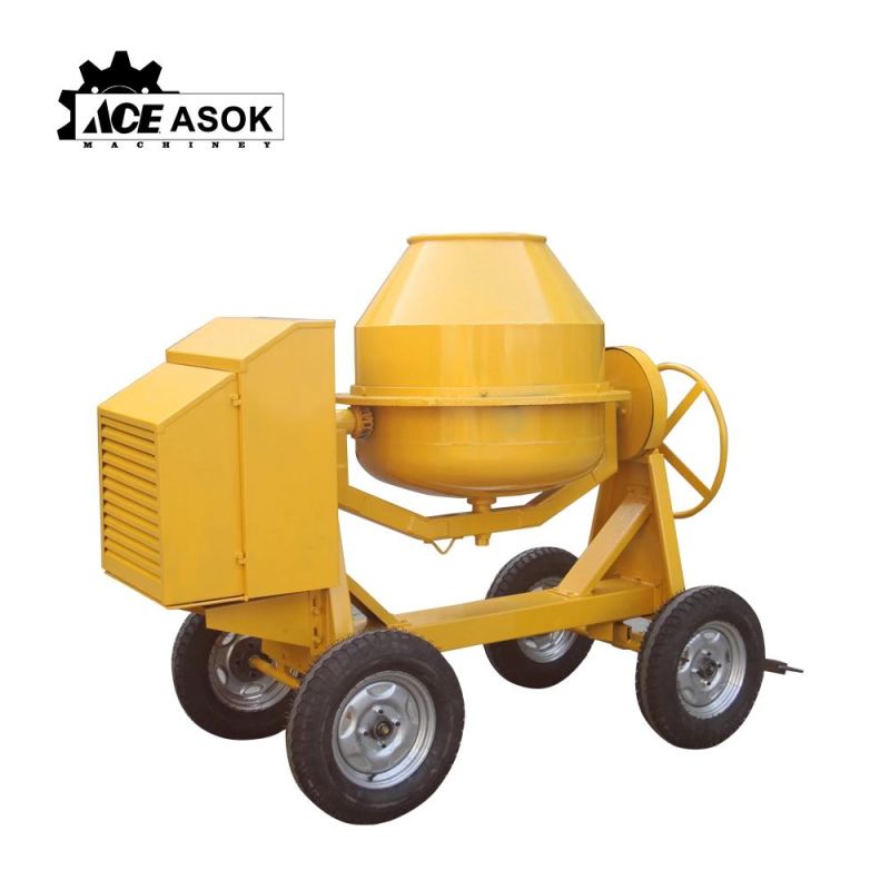 Petrol Engine Powered Movable Mini Type Small Size Portable Concrete Mixer