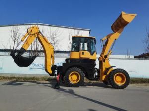 2.5 Ton Four Wheel Drive Towable Loader Hydraulic Backhoe for Sale