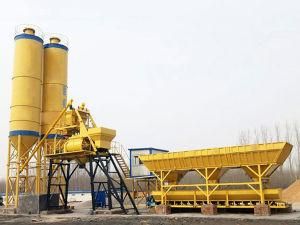Hzs35 Fully-Automatic Wet Mix Skip Hopper Custom-Made Type Stationary Batching Plant for Concrete
