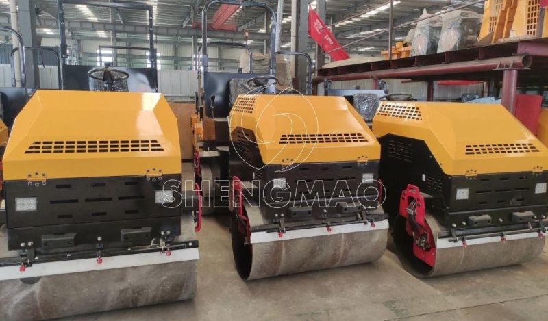 Small Self-Propelled Vibratory Static 2 Ton Double Drum Steel Road Roller for Sale