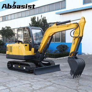 AL45E 4.5t 4500kgs Hole Digger Excavator with cabin excavator digger For Sale