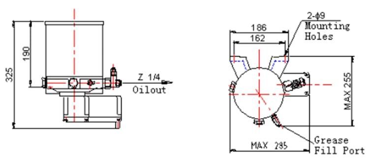 Auto Electric Lubricate Oil Injection Pump for Tower Crane Slewing Gear Ring
