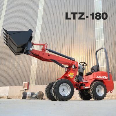 Mini Hydraulic Grapple Log Loader Wheel Machine, CE Certificated Wheel Loader