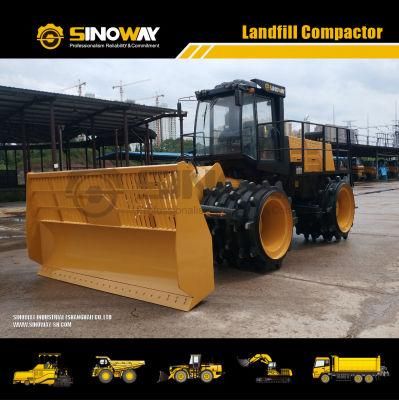 Powerful USA Cummins Engine 30ton Heavy Duty Landfill Compactor for Sale