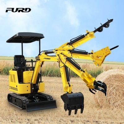 Hot Sale 1 Ton Mini Excavator Hydraulic Crawler Micro Digger