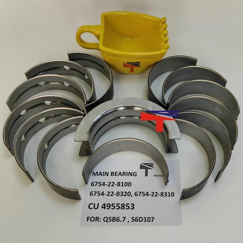 PC200-8 PC220-8 PC270-8 Main Bearing 6735-21-8100 6736-21-8110 S6d107 Metal Assy 6754-22-8110 1240114h91 6754-22-8100