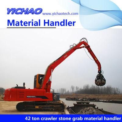 Electric Stationary Fixed Material Grabbing Handling Machine Material Handler with Clamshell for Coal