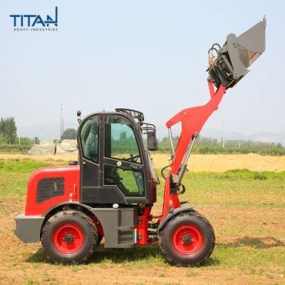 20% off 0.8Ton Avant Mini New Compact Loaders Garden Tractor Front End Hay Fork Log Grapple 800kg Pay Farm Wheel Loader with Quick Hitch