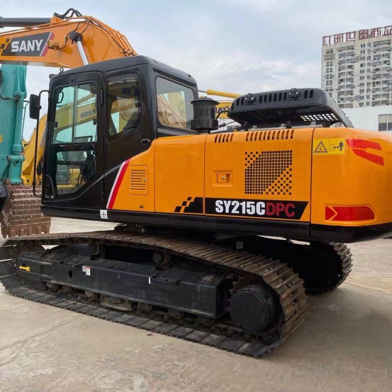 Sany Sy215dpc 21 Ton Used Secondhand Hydraulic Crawler Track Small Mini Construction Machinery Equipment Backhoe Excavadora Usada Excavatrice Excavatora