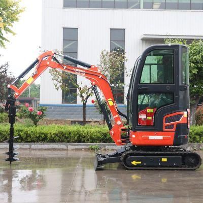 1.8 T/Ton Hydraulic Crawler with Enclosed Cabin/Hammer/Rock Breaker/Attachments Bagger/Small Digger/Excavator Price for Mini/Crawler/Sales