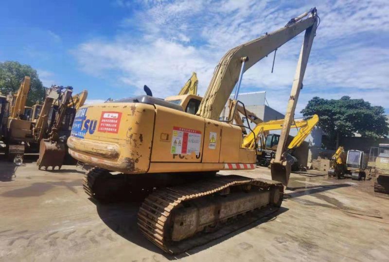 18 Meter Long Reach Used Komatsu PC220-6 Long Boom Crawler Excavator