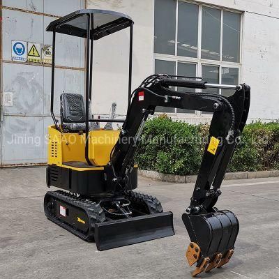 China Earth-Moving Machinery 1 Ton 2 Ton Mini Digger Chinese Mini Excavator with CE/EPA for Sale