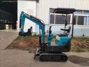 Chinese New Mini Excavator 1t Wheel Crawler Cheap Mini Excavator for Sale Euro 5 Engine