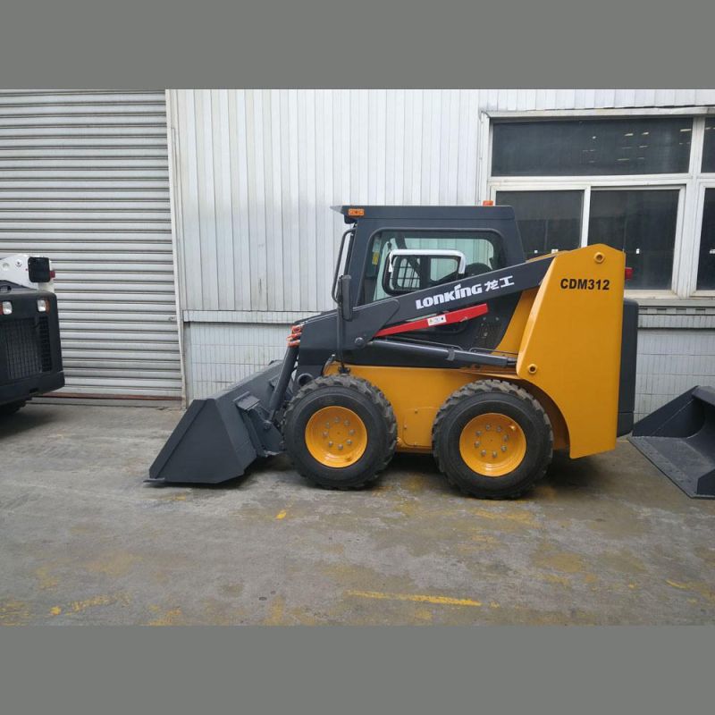 Used or New Cmd312 Lonking 1.2 Ton Wheel Skid Steer Loader for Sale