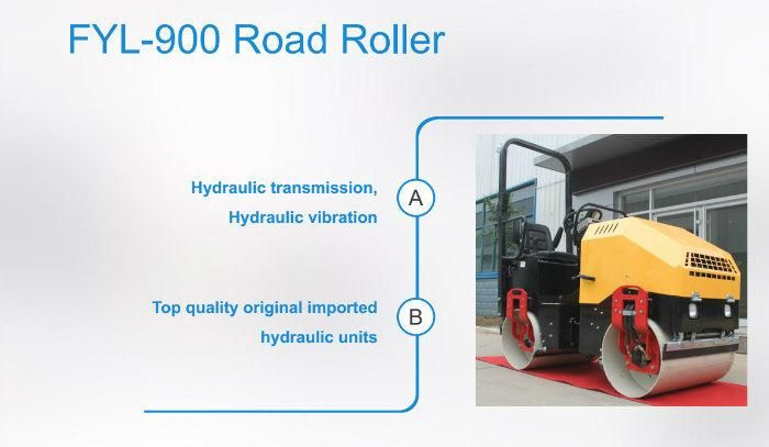 2 Ton Double Drum Hydraulic Vibration Bomag Road Roller