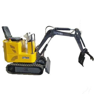 China Hydraulic with Rubber Track 1 Ton Crawler Excavator for Sale