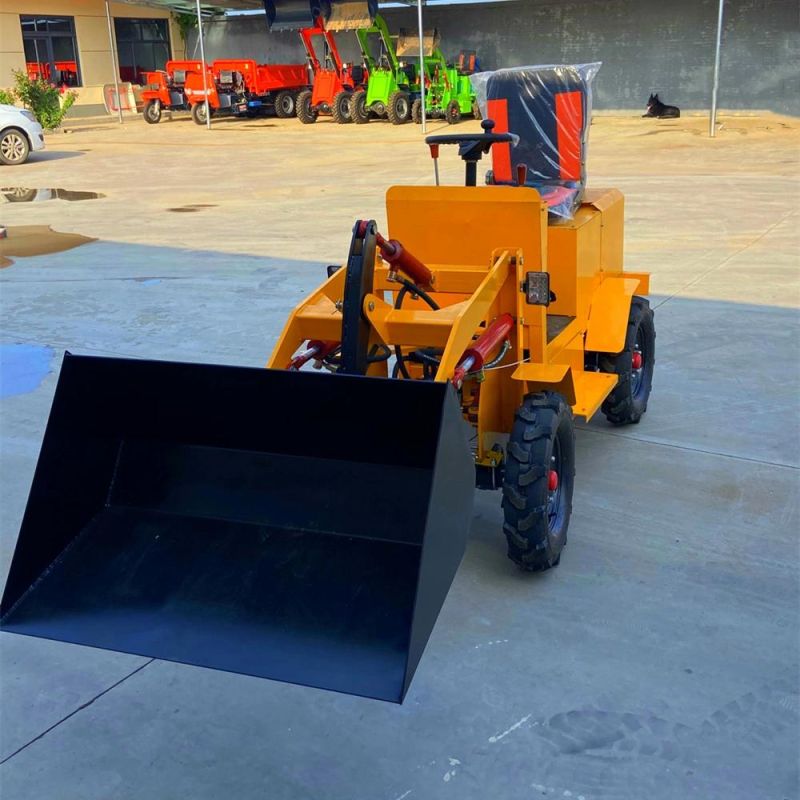 China Ht-50 Small Farming Cheap Electric Mini Front End Compact Battery Wheel Loader for Sale