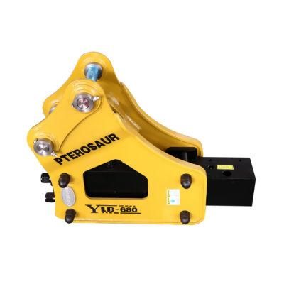 Yantai Baicai 68mm Chisel Side Type Hydraulic Rock Hammer Breaker for Excavator