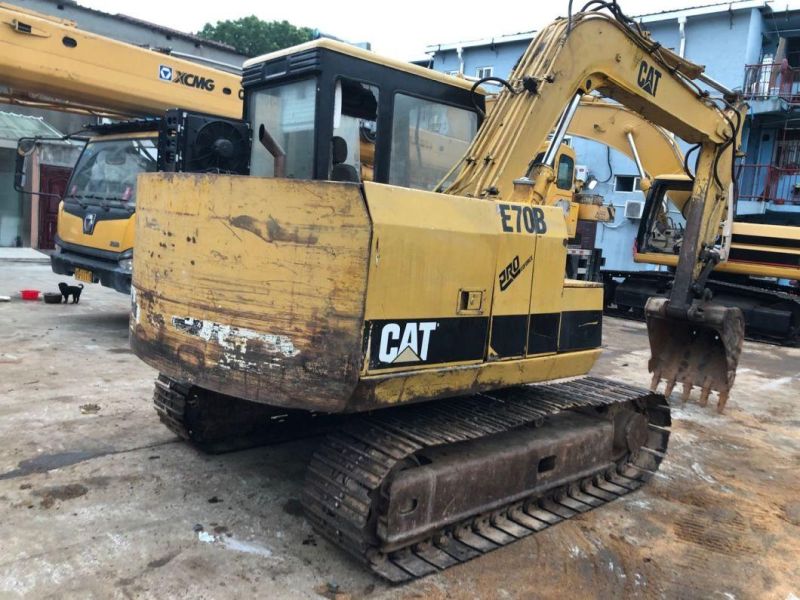 Original 0.3m3 Caterpillar Excavator Cat E70b E70 with Original Color