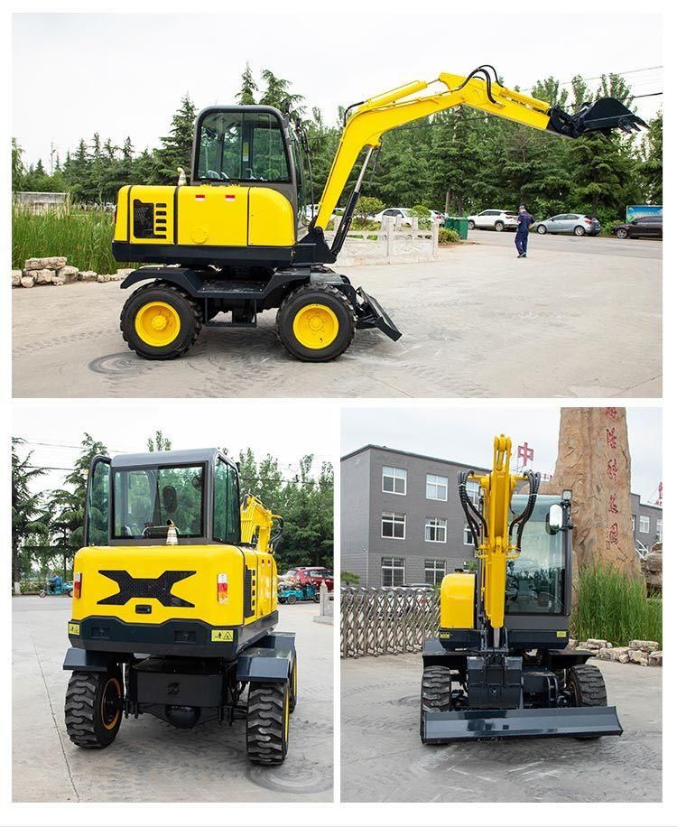 CE EPA Euro5 Long Boom Wheel Excavator 4ton