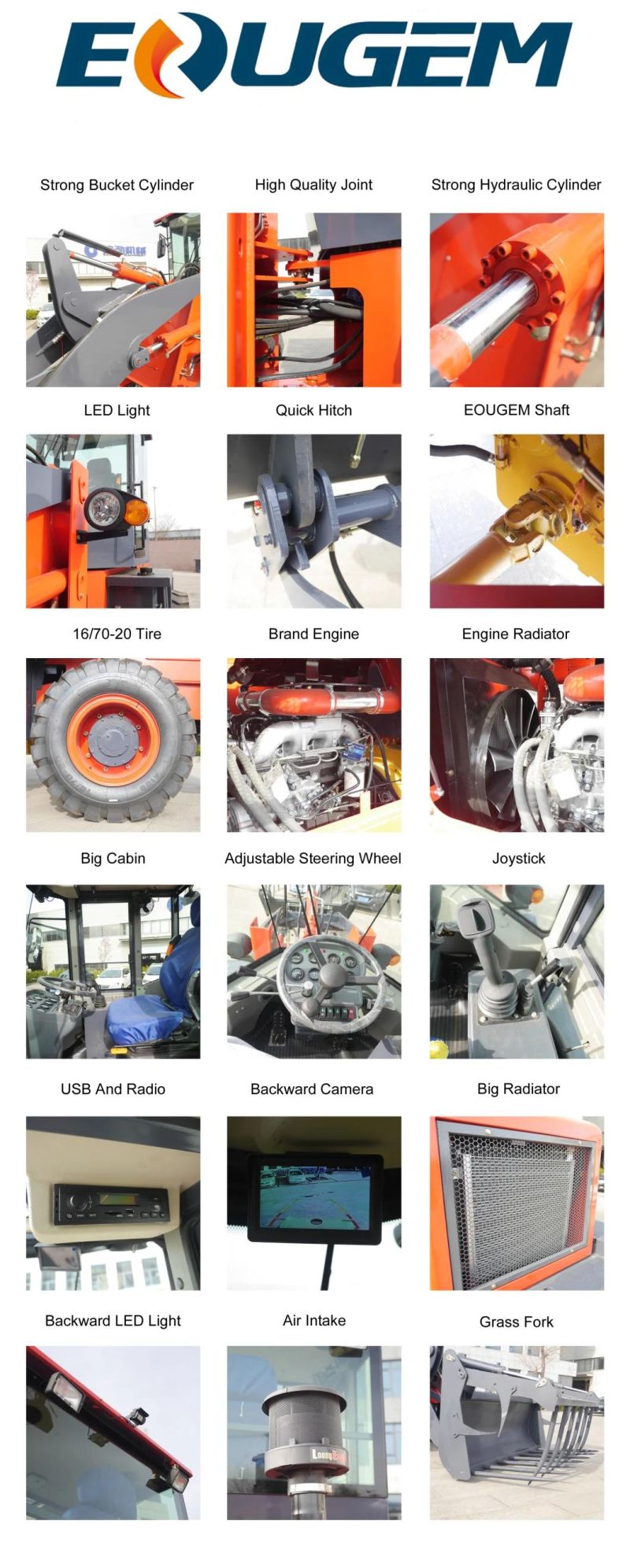 Articulated Mini Loader Hydraulic Zl20 Radlader for Sale