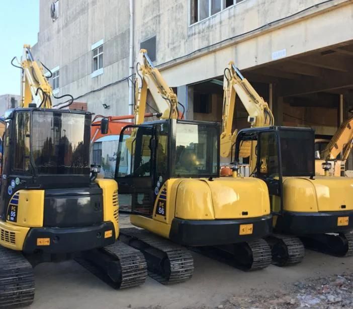 6 Ton Crawler Track Japan Excavators PC56 Used PC200-7 PC210-7 PC200-6 PC220-8 Excavadora Usada Excavatrice Pelle Producto Used Small Excavator Sale Price