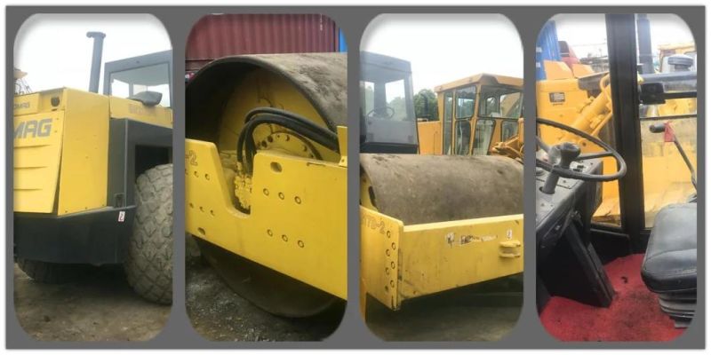 Used Single Road Roller Bomag BW217D Vibratory Smooth Drum Roller