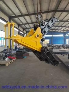 High Quaulity Performance Mechanical Light Style Rock Grapple for Excavator 22ton