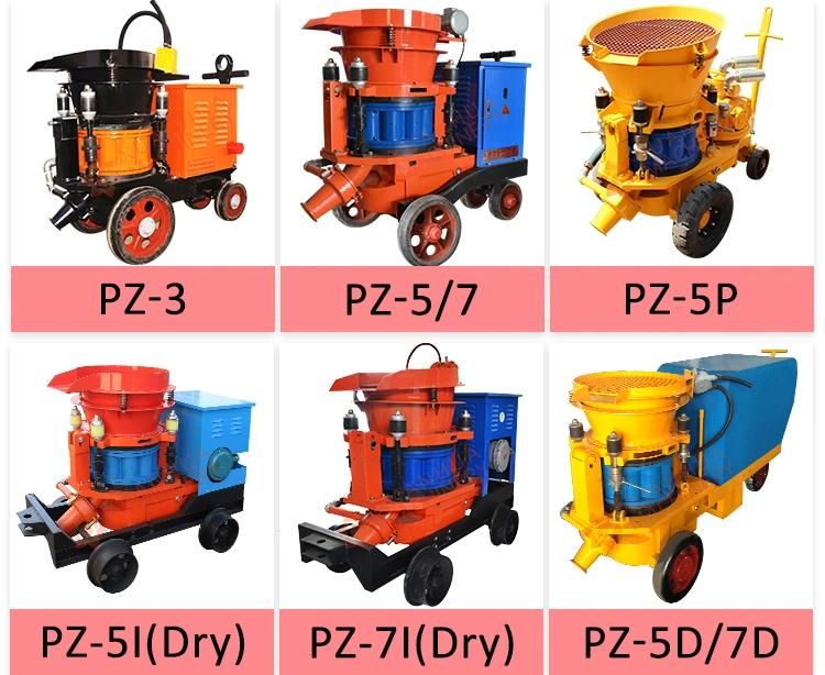 Concrete Plastering Shotcrete Gunning Tunnel Shotcrete Sprayer Machine for Sale