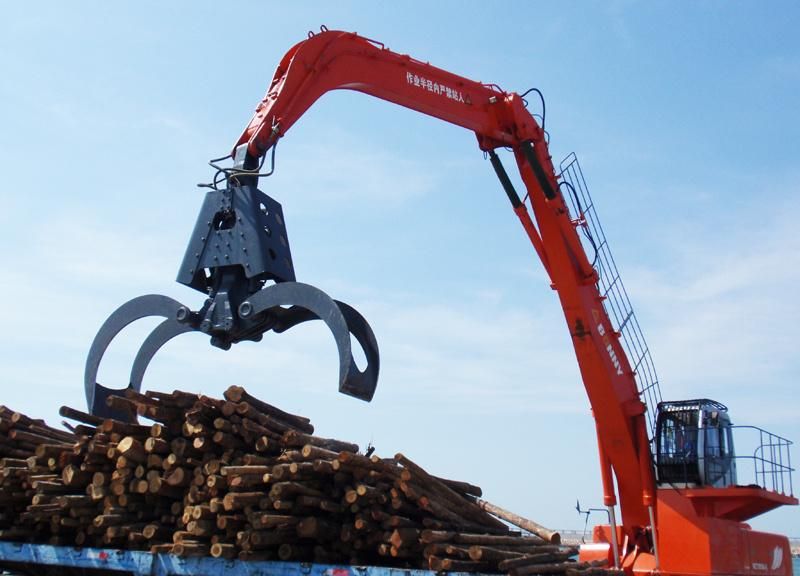 New Wzy52-8c Bonny 52 Ton Hydraulic Material Handler with Rotational Wood Grab