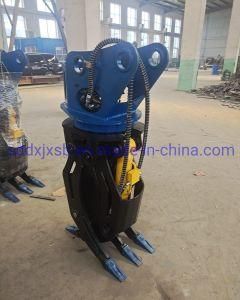 360 Degree Rotatory Dual Cylinder Claw Rock Grapple for Excavator 33ton