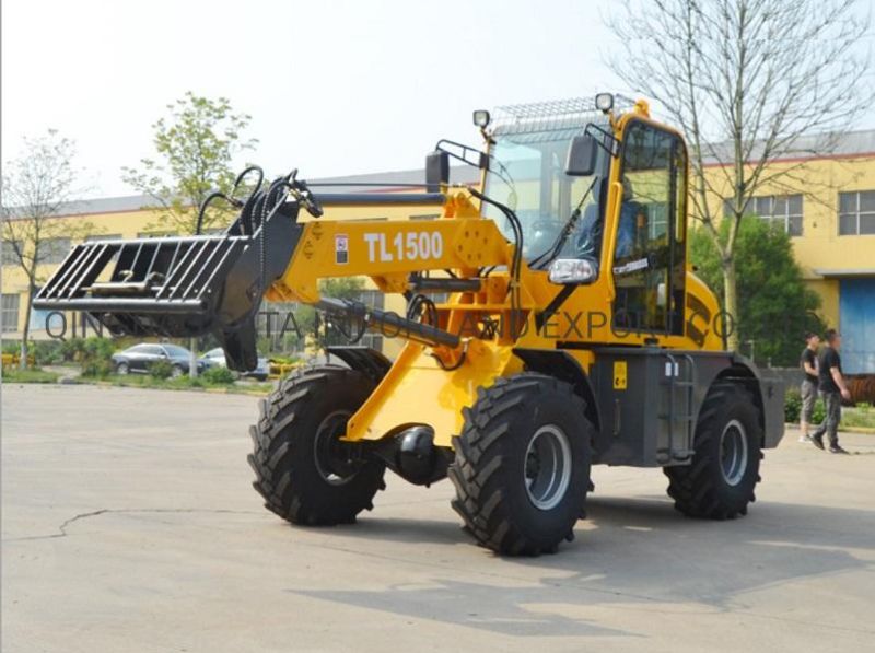 Cummins Engine Mini Telescopic Wheel Loader with Multi Attachments