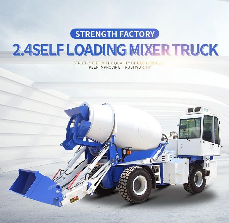 4X4 Drive 2.4m3 Concrete Mixer Truck