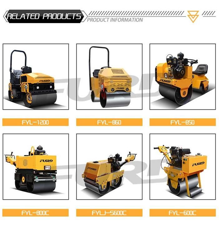 Small Walk Behind Tandem Vibratory Roller Compactor with Best Price (FYL-S600)