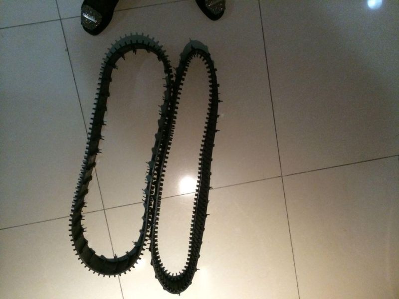 80mm Width Rubber Track for Robot, Wheels Available (80-15-108)
