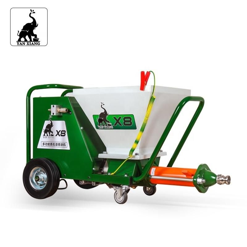 X8 Portable Airless True Stone Coating Wall Putty Sprayer Painting Machine