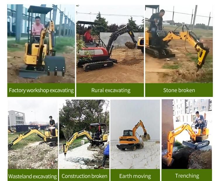 Supply Engine Rated Power 8.6kw Backhoe Crawler Mini Excavator Digger