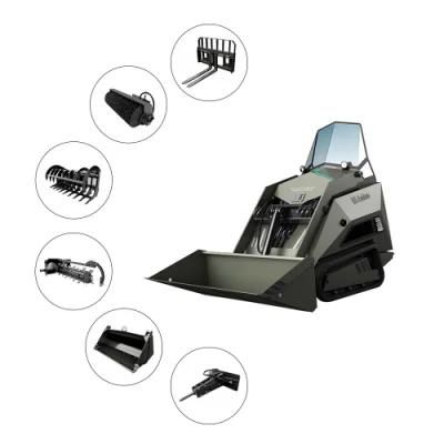 Quality Assurance 5.6 Km/H Agricultural Machinery Multifunctional Wheel Mini Skid Steer Loader with Attachment