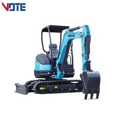 China EPA Euro5 Excavators 1 Ton 2 Ton 3 Ton Mini Excavator Hydraulic Digger Free Shipping