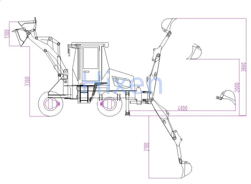 Backhoe Wheel Loader Wz15-12&Wz10-10