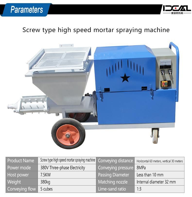 Cement Spray Wall Plaster Machine and Mortar Spray Painting Machine Manufacturer for Sale