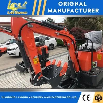 Lgcm China Mini Excavator 1.0t Small Digger 1 Ton Excavator with Rubber Track