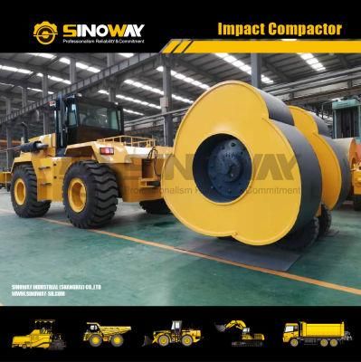 5% off 6830 3-Sided Rapid Impact Compactor Roller for Harbour Airport and Road Construction