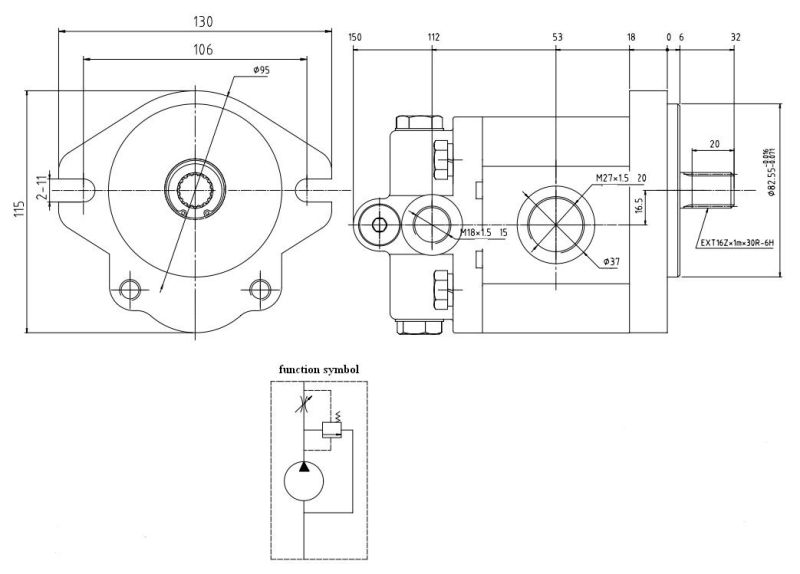 Compact Structure Small Volume Jonit of Pump and Valve