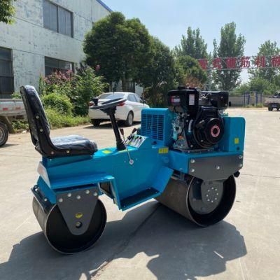 Hot Sale 800kg Double Drum Vibratory Road Roller for Road Construction